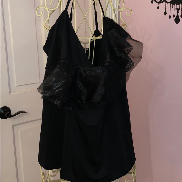 ASOS Black Ruffled Blouse - Picture 1 of 4